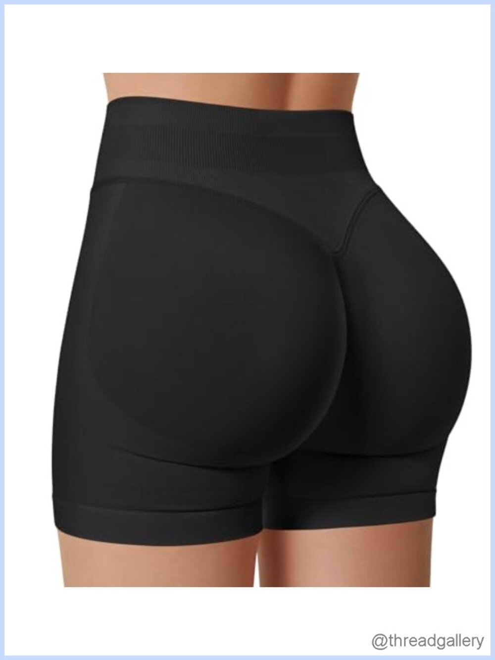 High Waist Butt Lifting Gym Shorts Stretch Tummy Control Yoga Biker Shorts